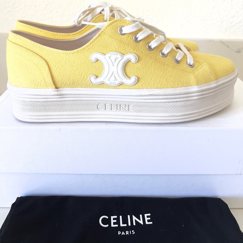 Celine Canvas Low Lace Up Sneaker size 10 / 40EU